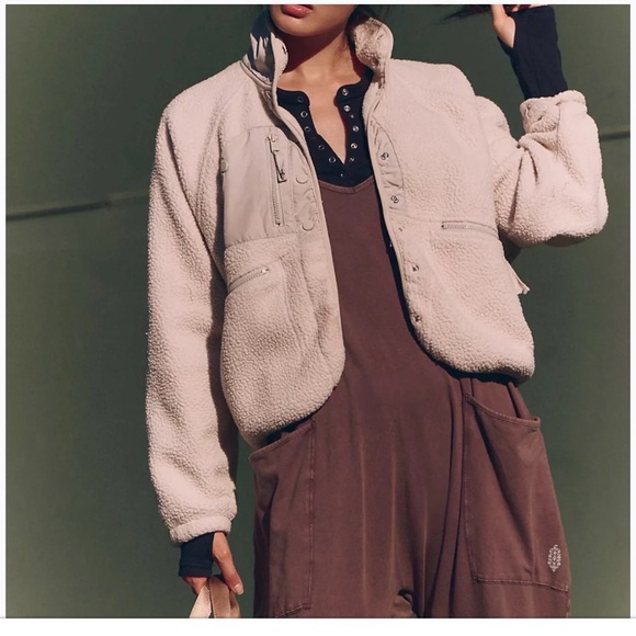 Cozy Free People Movement Hit the Slopes XS/S Fleece Jacket